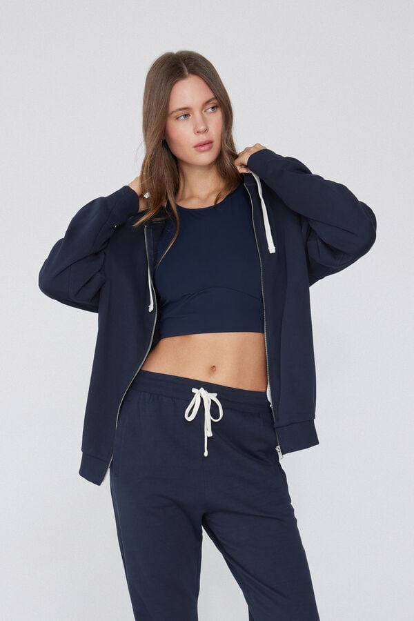 Tezenis Sudadera Gruesa Cremallera y Capucha Ventas relámpago