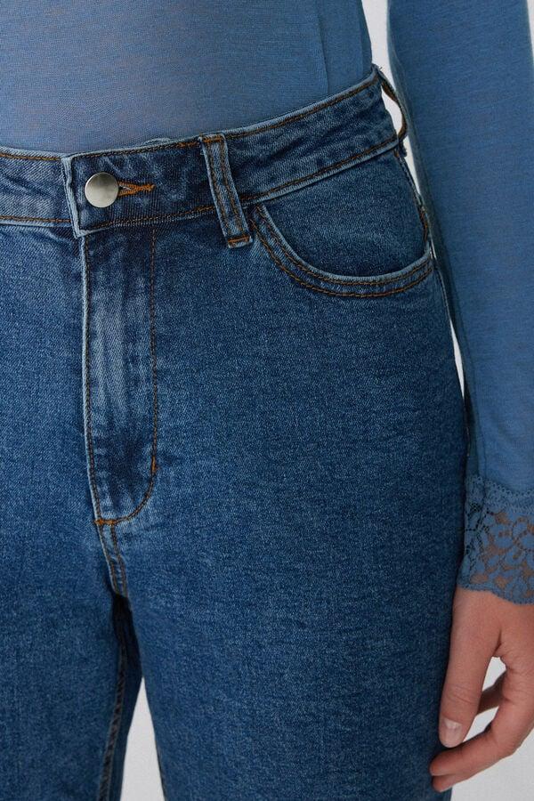 Tezenis Vaqueros de Talle Alto Denim Rectos con Bolsillos Mejor oferta