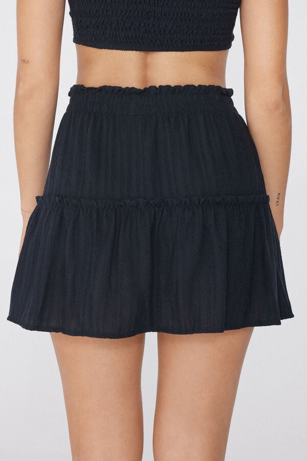 Tezenis Minifalda con Volante de Tela con Efecto 3D Envío gratis