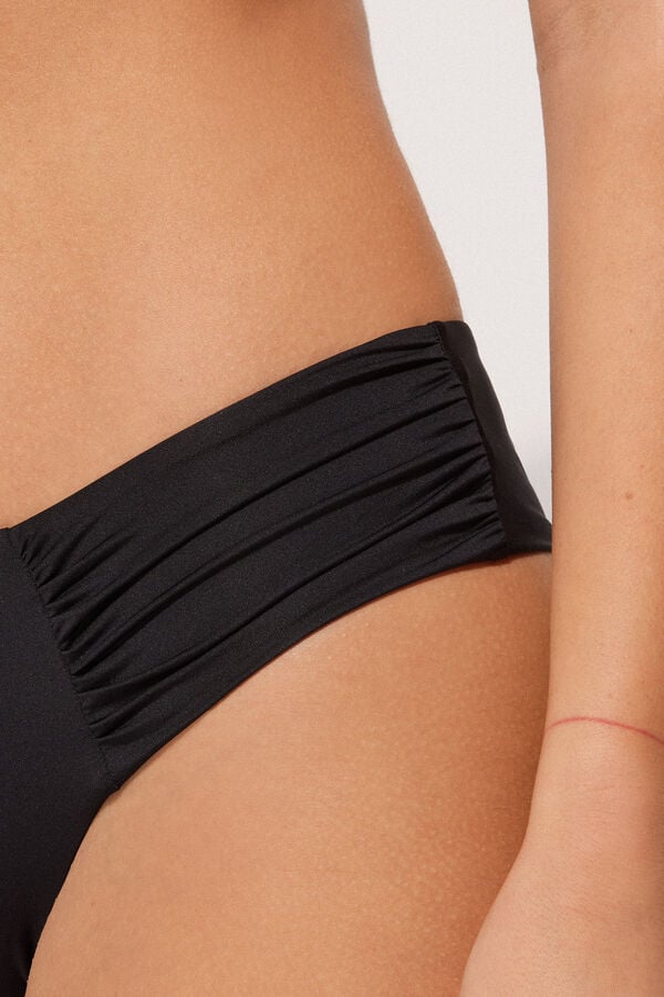 Tezenis Bikini Brasileño Alto y Reciclado con Frunce Lateral Últimos 3 días