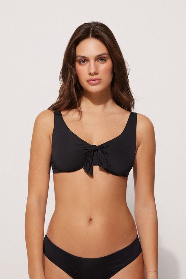 Tezenis Sujetador de Bikini Balconette de Microfibra Reciclada con Lazo Oferta especial de fábrica