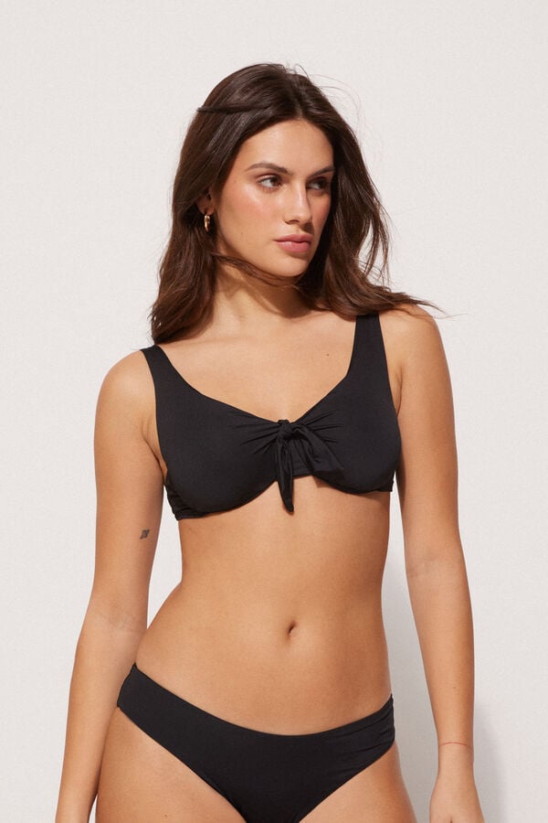 Tezenis Sujetador de Bikini Balconette de Microfibra Reciclada con Lazo Oferta especial de fábrica