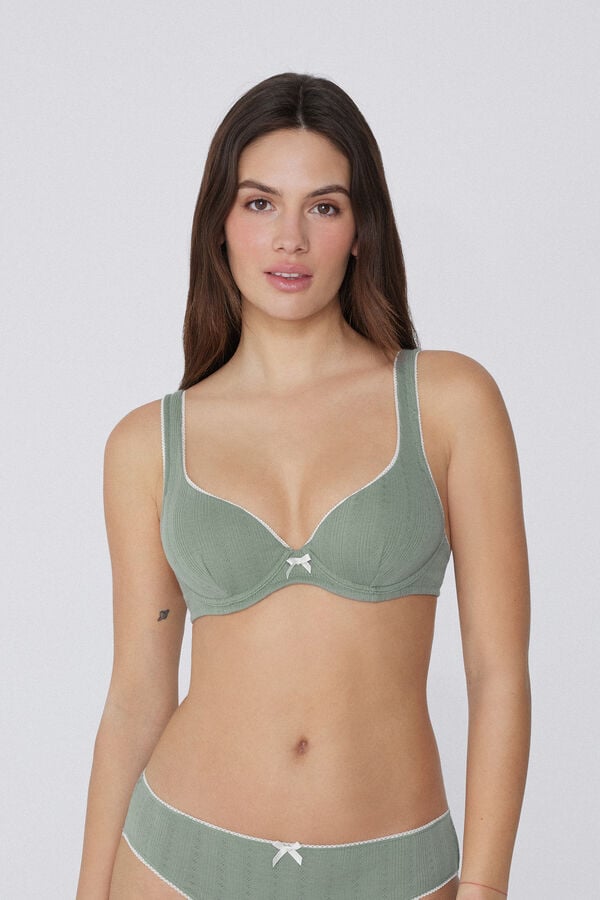Tezenis Sujetador Push-up Athens Pointelle Fantasy Ofertas especiales