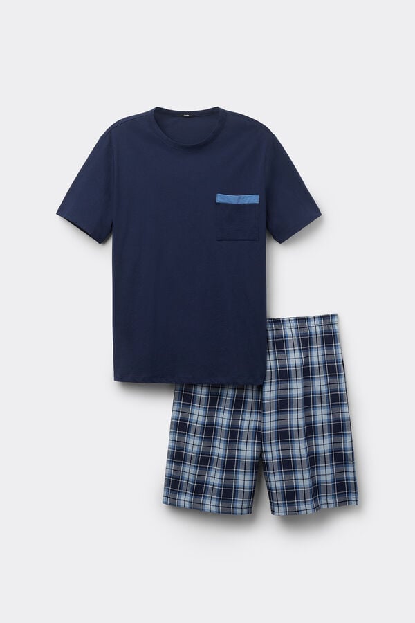 Tezenis Pijama Corto de Media Manga de Algodón y Tela Venta caliente