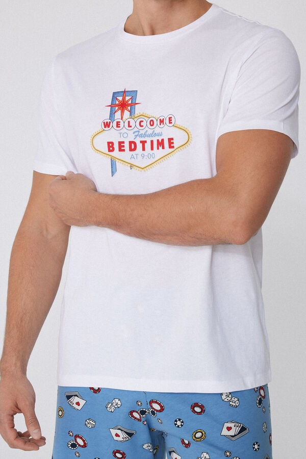 Tezenis Pijama Corto Hombre Media Manga Algodón Estampado Bedtime Los más vendidos