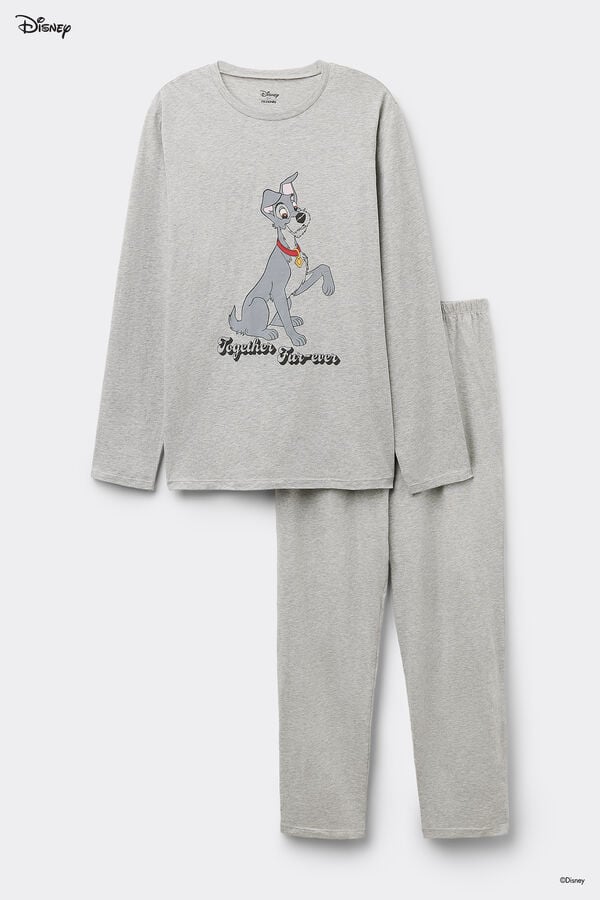 Tezenis Pijama Largo de Algodón con Estampado de Disney de Vagabundo Mejor oferta