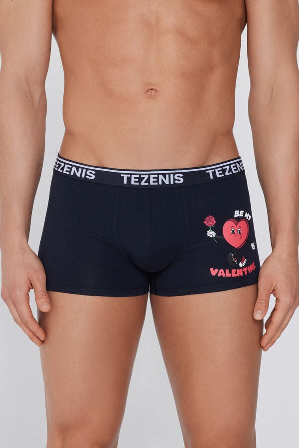 Tezenis Bóxer de Algodón Estampado con Bordes en Contraste con Logo Rebajas online