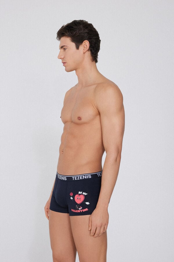 Tezenis Bóxer de Algodón Estampado con Bordes en Contraste con Logo Rebajas online