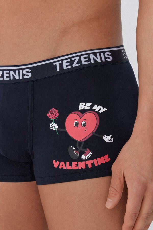 Tezenis Bóxer de Algodón Estampado con Bordes en Contraste con Logo Rebajas online