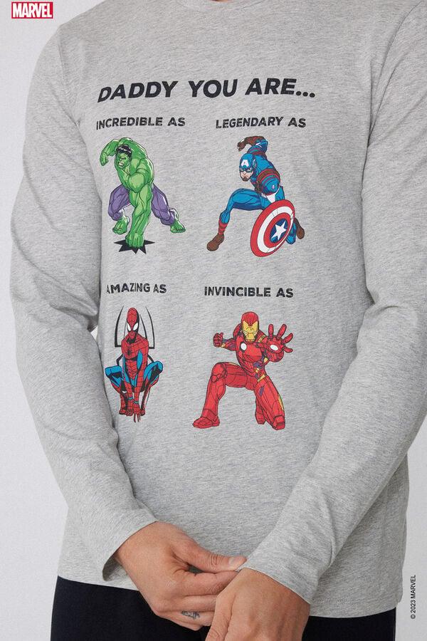 Tezenis Pijama Largo de Algodón con Estampado Integral Avengers Rebajas top