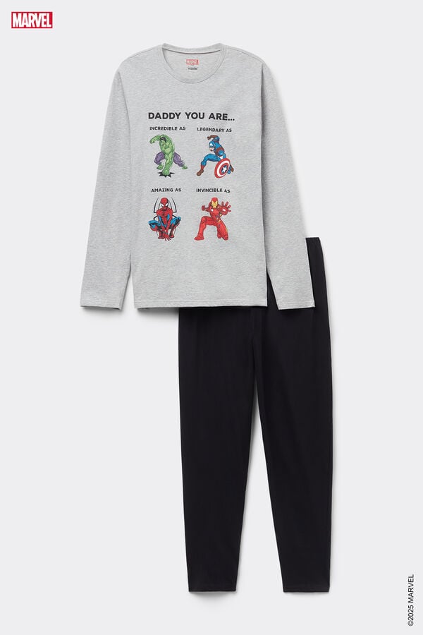 Tezenis Pijama Largo de Algodón con Estampado Integral Avengers Rebajas top