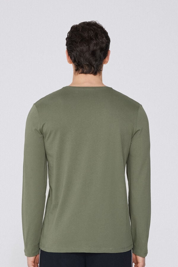 Tezenis Camiseta 100% algodón manga larga y cuello redondo hombre Precio de fábrica