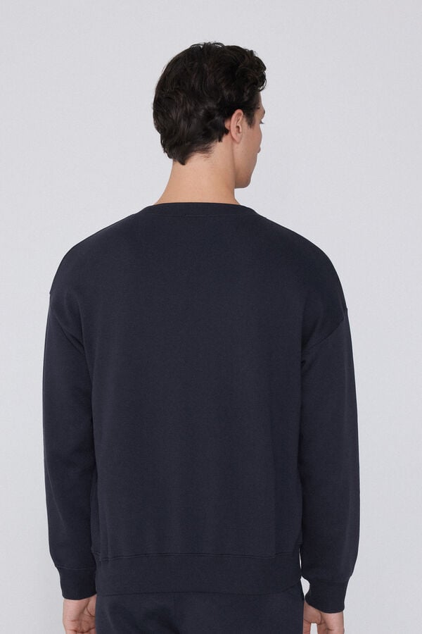 Tezenis Sudadera básica 100 algodón con cuello redondo Solo hoy