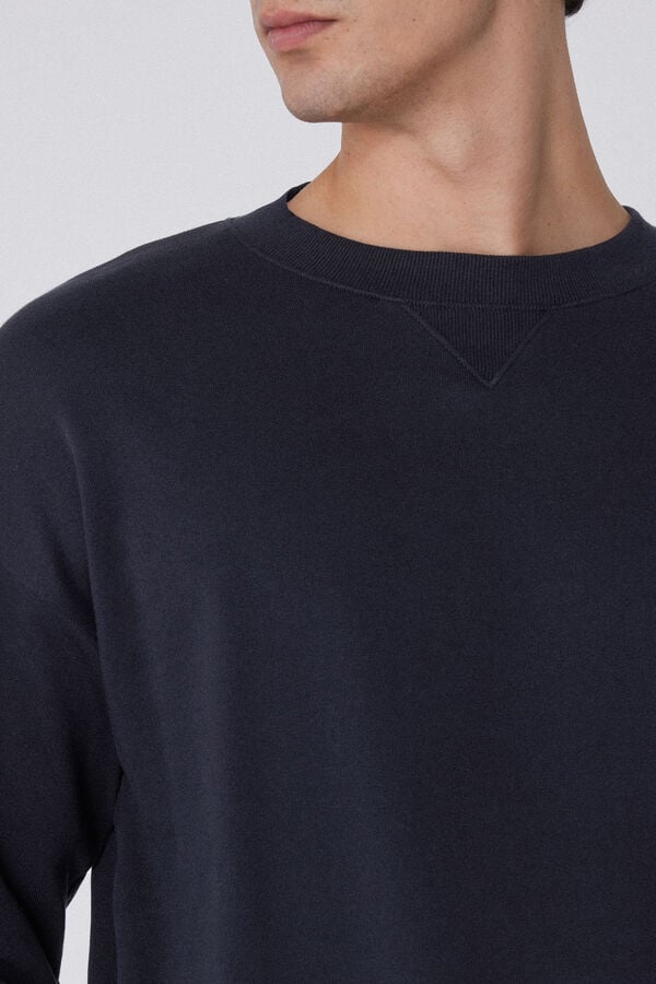 Tezenis Sudadera básica 100 algodón con cuello redondo Solo hoy
