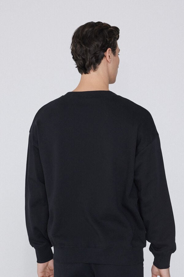 Tezenis Sudadera básica 100 algodón con cuello redondo Oferta especial de fábrica