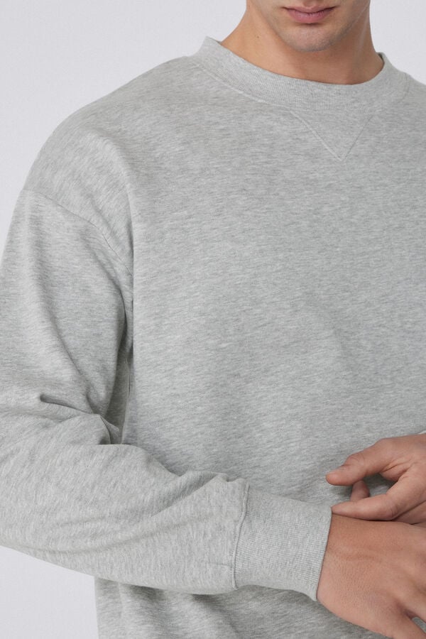 Tezenis Sudadera básica 100 algodón con cuello redondo Promoción trimestral