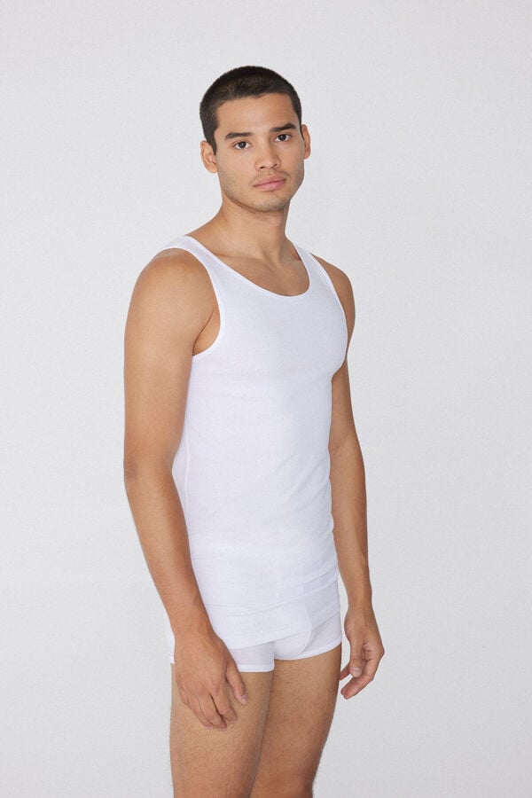 Tezenis Camiseta de Tirantes Anchos de Algodón Elástico Liquidación