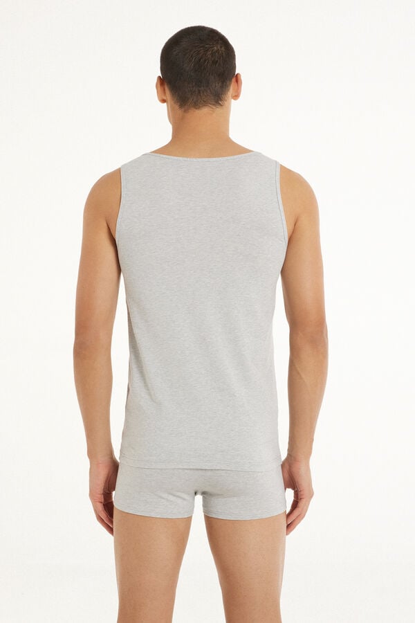 Tezenis Camiseta de Tirantes Anchos de Algodón Elástico Tienda de fábrica