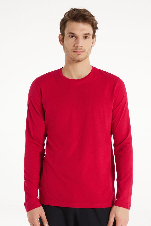 Tezenis Camiseta 100% algodón manga larga y cuello redondo hombre