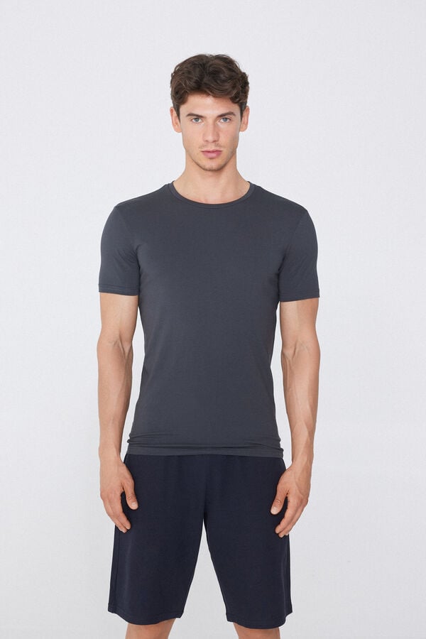 Tezenis Camiseta de Algodón Elástico