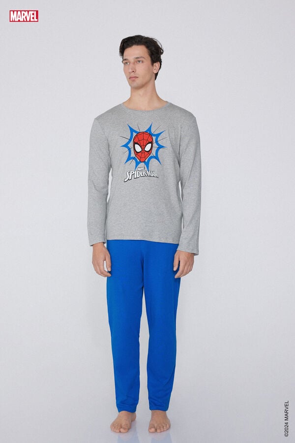 Tezenis Pijama Largo de Algodón Spiderman