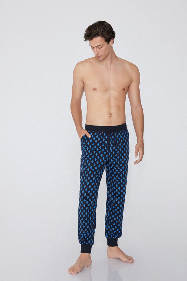 Tezenis Pantalón de Chándal de Algodón Grueso con Estampado y Bolsillos COMPRAR AHORA