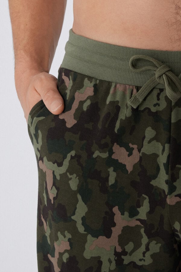 Tezenis Pantalón de Chándal de Algodón Grueso con Estampado y Bolsillos Solo hoy