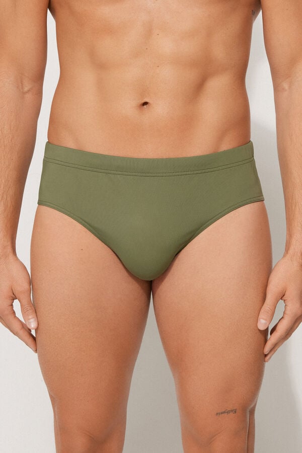 Tezenis Bañador de Slip Básico de Microfibra de Color Liso Superdescuento