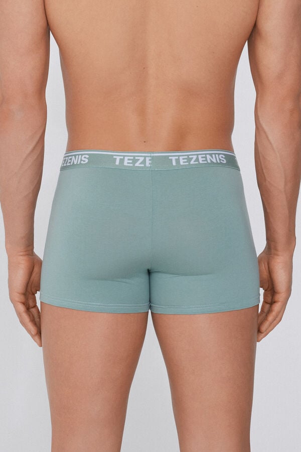 Tezenis Bóxer de Algodón Orgánico con Costuras en Contraste con Logo Ahorra y exporta