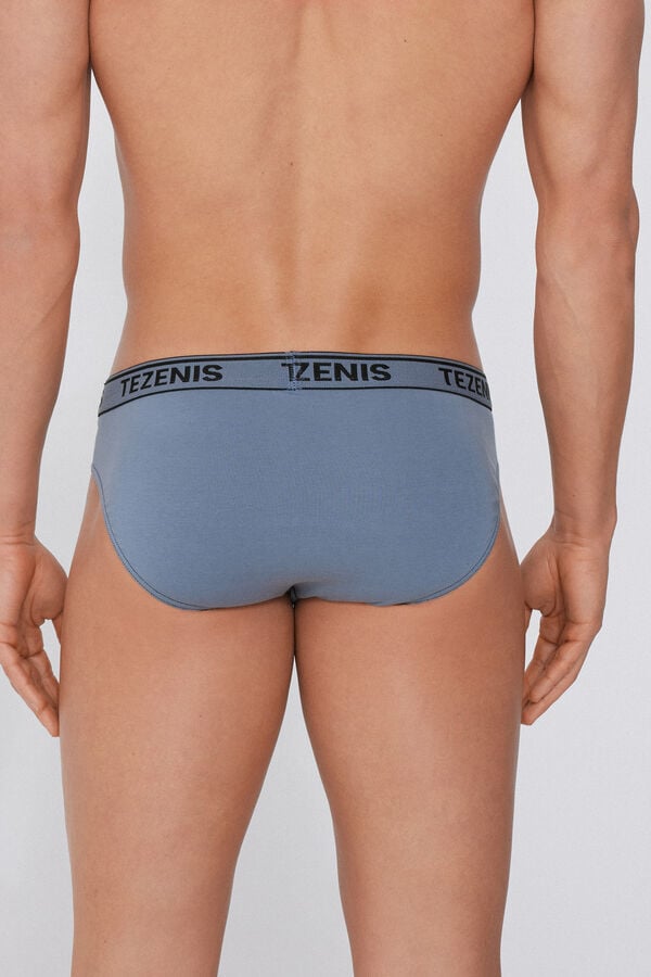 Tezenis Calzoncillos de Algodón con Costuras en Contraste con Logo Precios de Black Friday