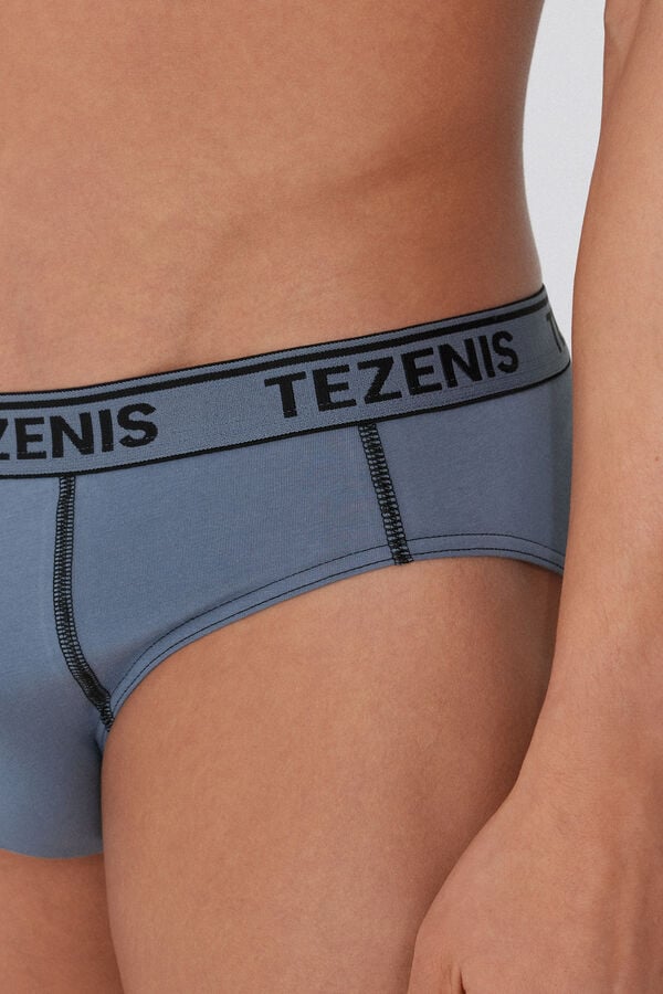 Tezenis Calzoncillos de Algodón con Costuras en Contraste con Logo Precios de Black Friday