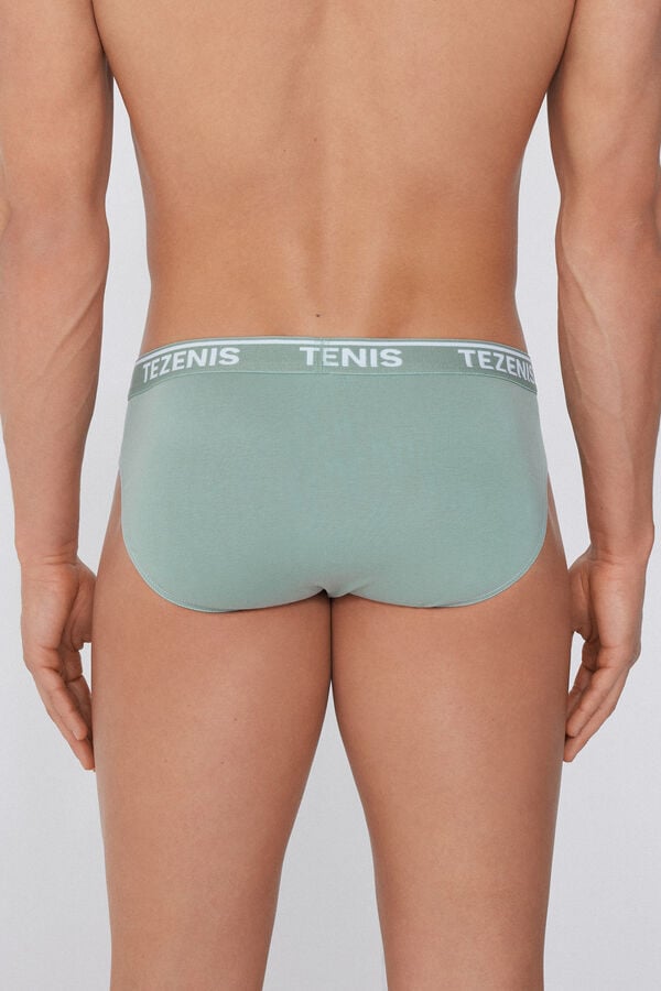 Tezenis Calzoncillos de Algodón con Costuras en Contraste con Logo En oferta