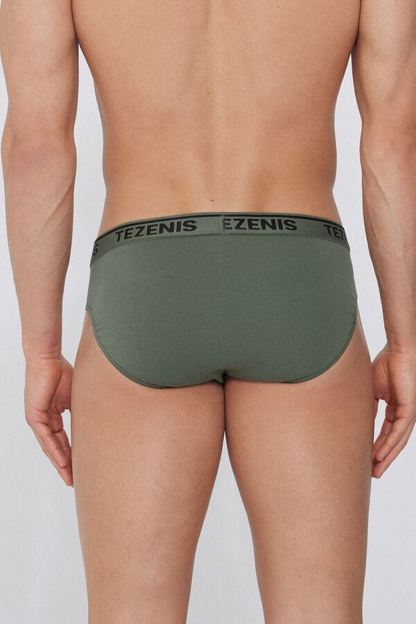 Tezenis Calzoncillos de Algodón con Costuras en Contraste con Logo Libre de impuestos