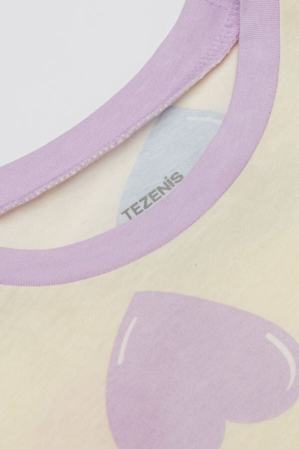 Tezenis Camisón Manga Corta Algodón Corazones Niña Grandes ahorros
