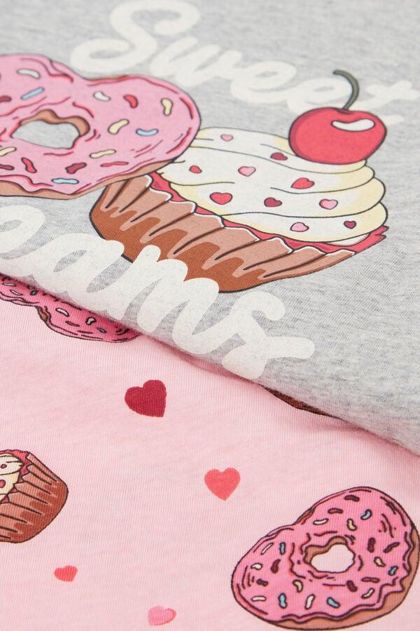 Tezenis Pijama Corto Manga Corta Algodón Estampado Dream Niña Rebajas de fin de temporada