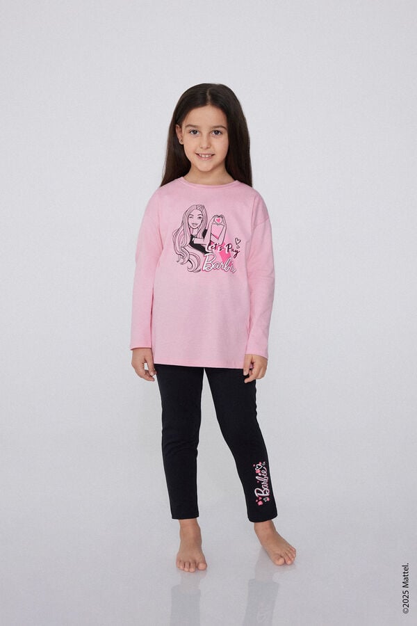 Tezenis Pijama Largo Algodón Estampado Barbie para Niña Precio ultrabajo