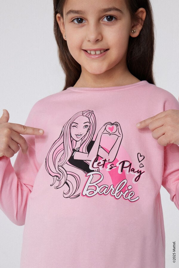 Tezenis Pijama Largo Algodón Estampado Barbie para Niña Precio ultrabajo