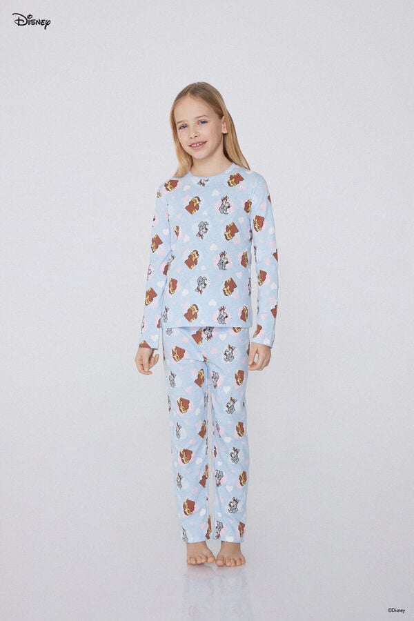 Tezenis Pijama Largo de Algodón con Estampado de Disney de La Dama y el Vagabundo Devoluciones gratuitas