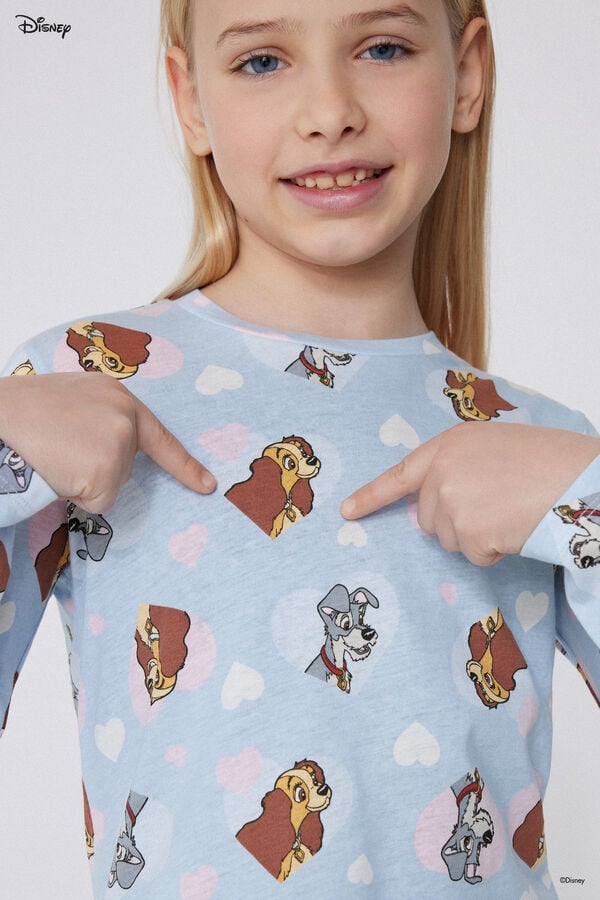 Tezenis Pijama Largo de Algodón con Estampado de Disney de La Dama y el Vagabundo Devoluciones gratuitas