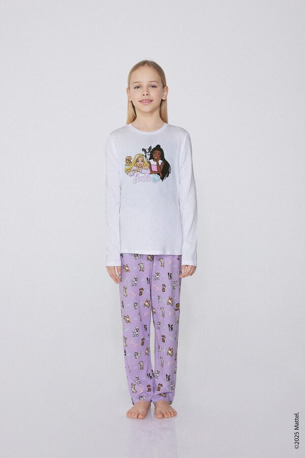 Tezenis Pijama Largo Algodón Estampado Barbie para Niña 2025