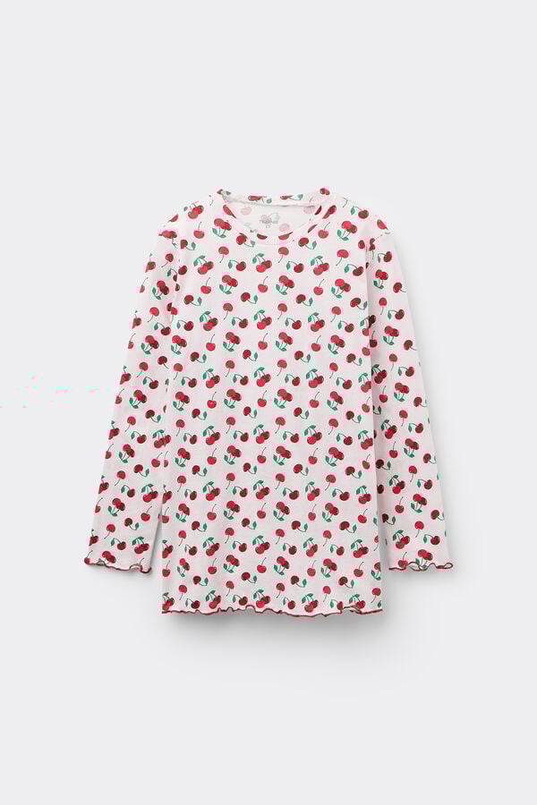 Tezenis Camisón Algodón Estampado Cerezas Rebajas