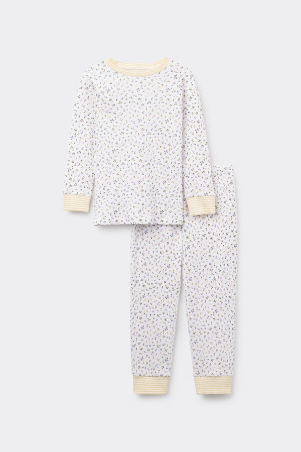 Tezenis Pijama Largo Canalé Algodón Estampado Niña Venta caliente