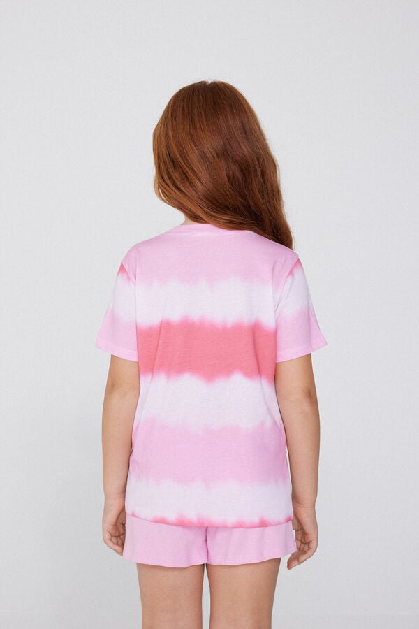 Tezenis Pijama Corto de Manga Corta de Algodón Tie-Dye para Niña Los más vendidos