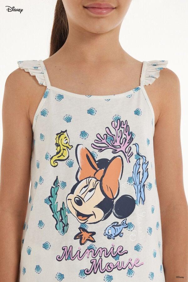 Tezenis Pijama Corto de Algodón con Estampado de Minnie de Disney para Niña Ventas relámpago