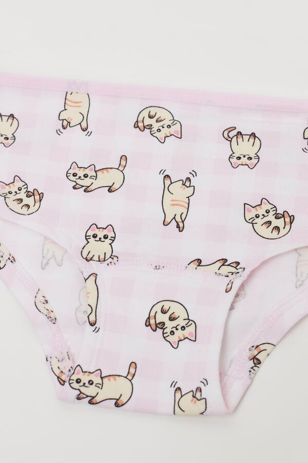 Tezenis Culotte Basic de Algodón Estampado para Niña ÚLTIMAS EDICIONES