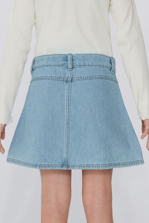 Tezenis Minifalda Denim con Parche de Estrella Niña Oferta exclusiva