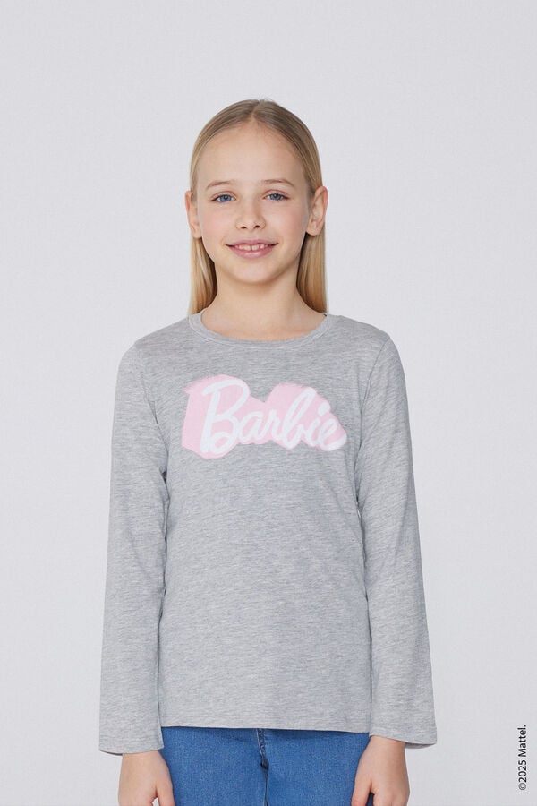 Tezenis Camiseta Manga Larga Algodón con Estampado Barbie para Niña