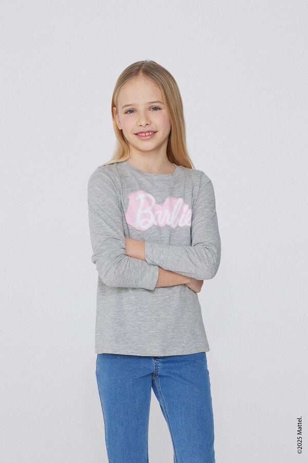 Tezenis Camiseta Manga Larga Algodón con Estampado Barbie para Niña 2025