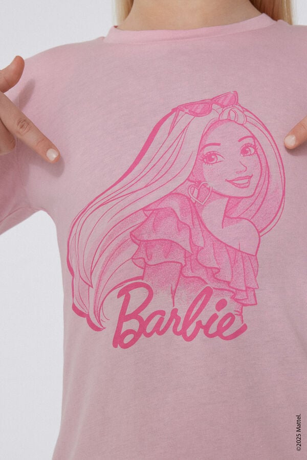 Tezenis Camiseta Manga Larga Algodón con Estampado Barbie para Niña En línea