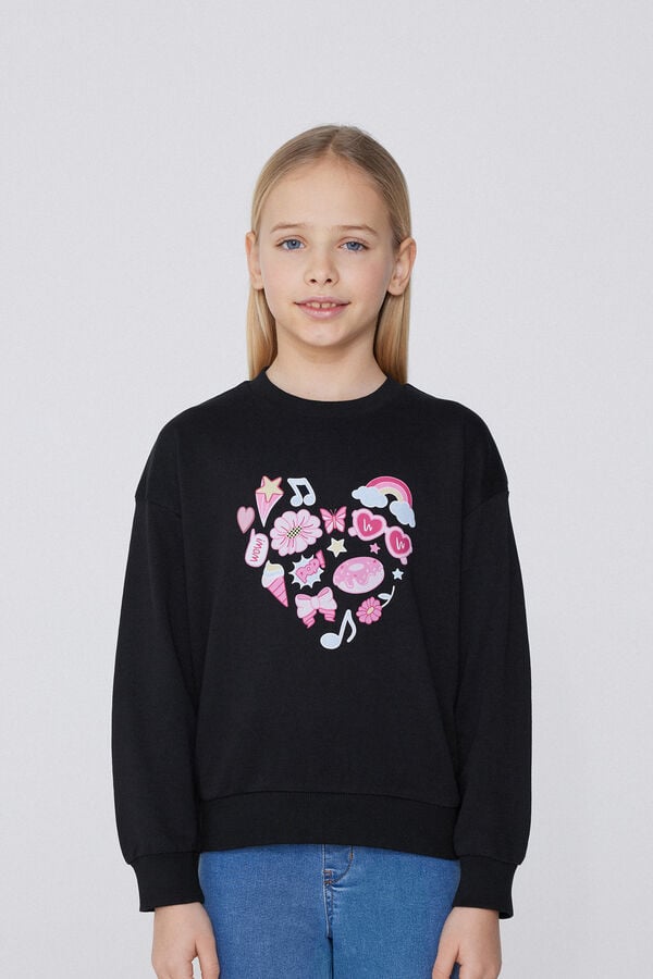 Tezenis Sudadera de Manga Larga con Estampado Niña Rebajas baratas